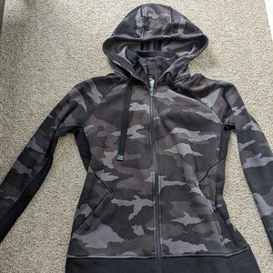 Athleta gray camo hoodie